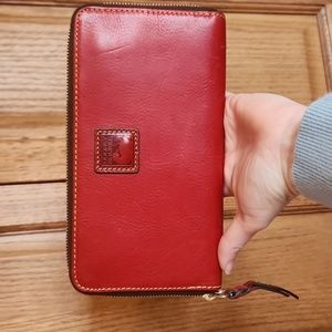 Dooney and bourke florentine large zip wallet